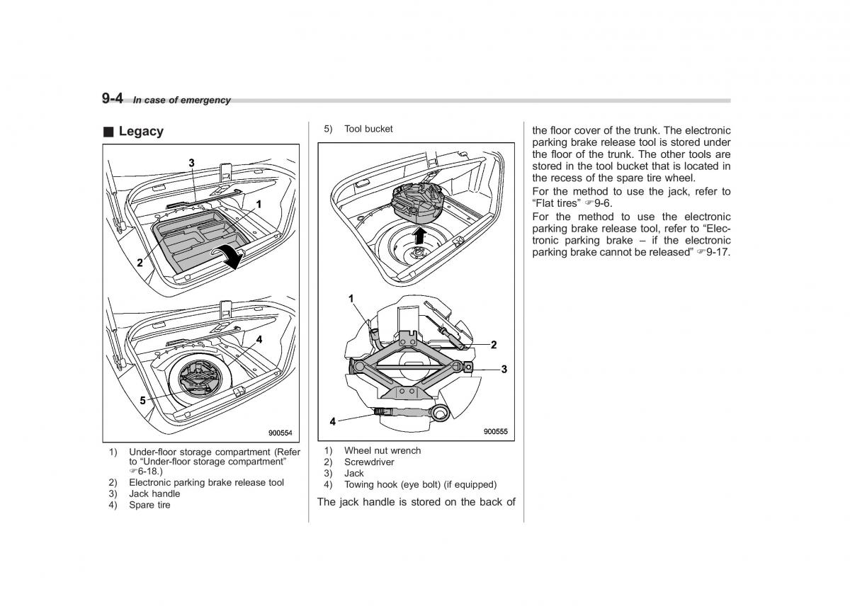 Subaru Outback Legacy IV 4 owners manual / page 347