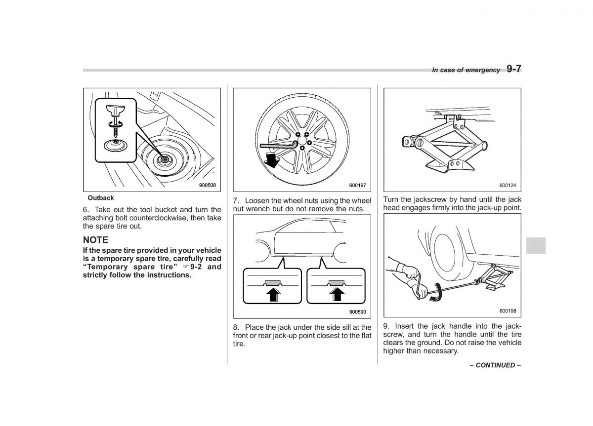 Subaru Outback Legacy IV 4 owners manual / page 350