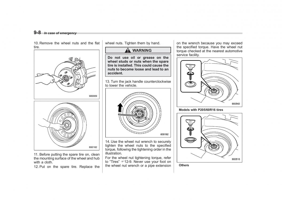 Subaru Outback Legacy IV 4 owners manual / page 351