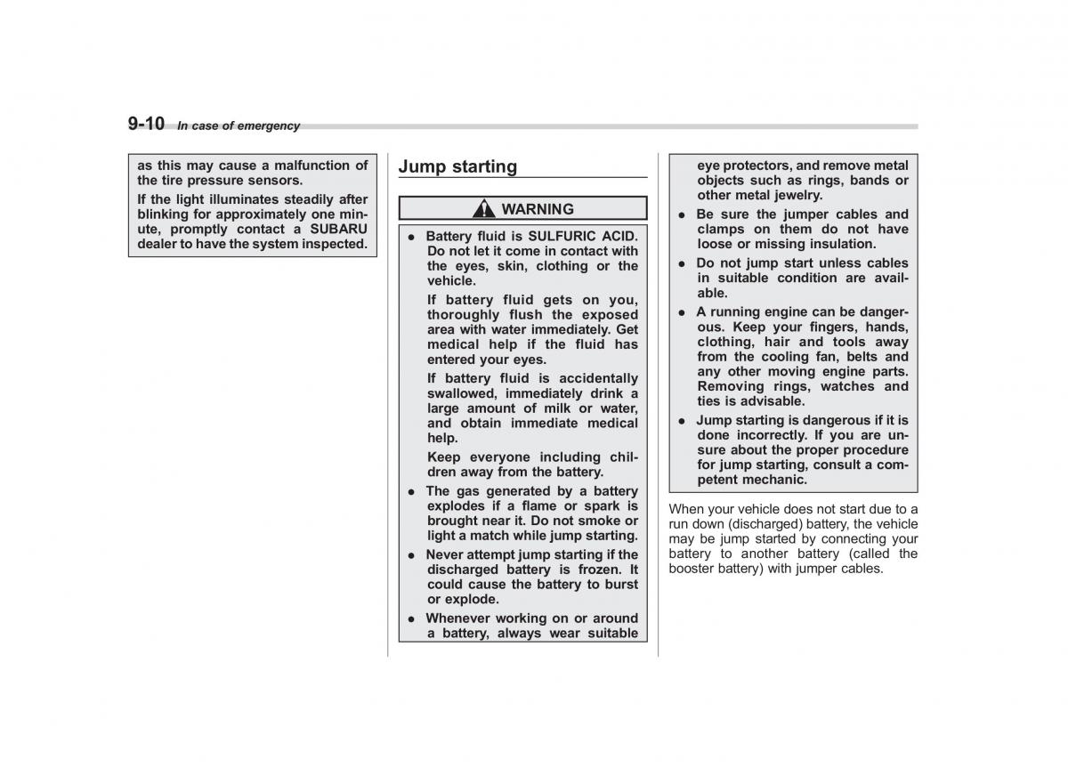 Subaru Outback Legacy IV 4 owners manual / page 353