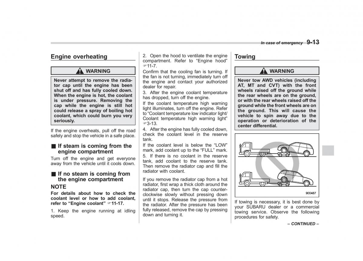 Subaru Outback Legacy IV 4 owners manual / page 356