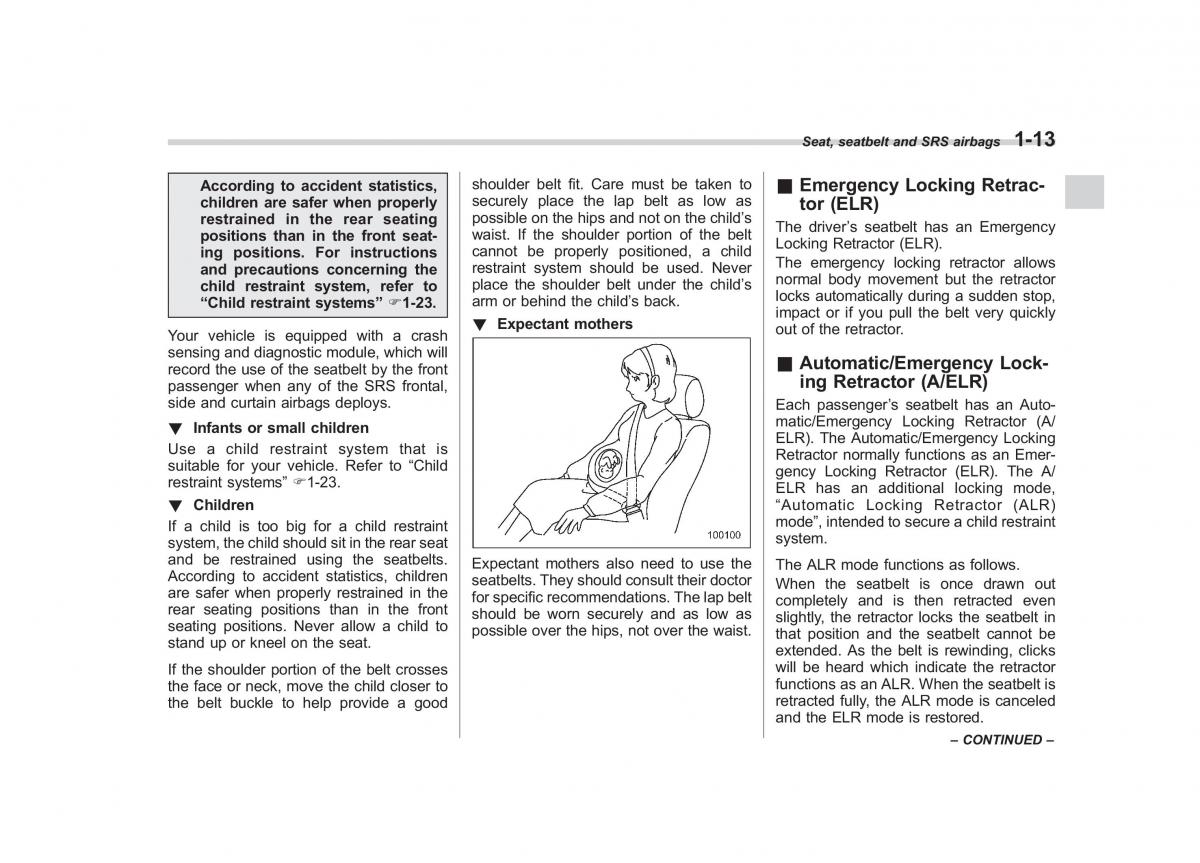 Subaru Outback Legacy IV 4 owners manual / page 36