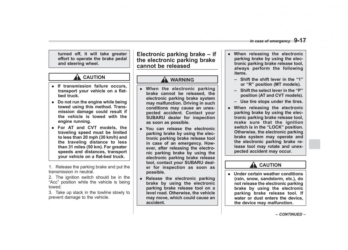 Subaru Outback Legacy IV 4 owners manual / page 360