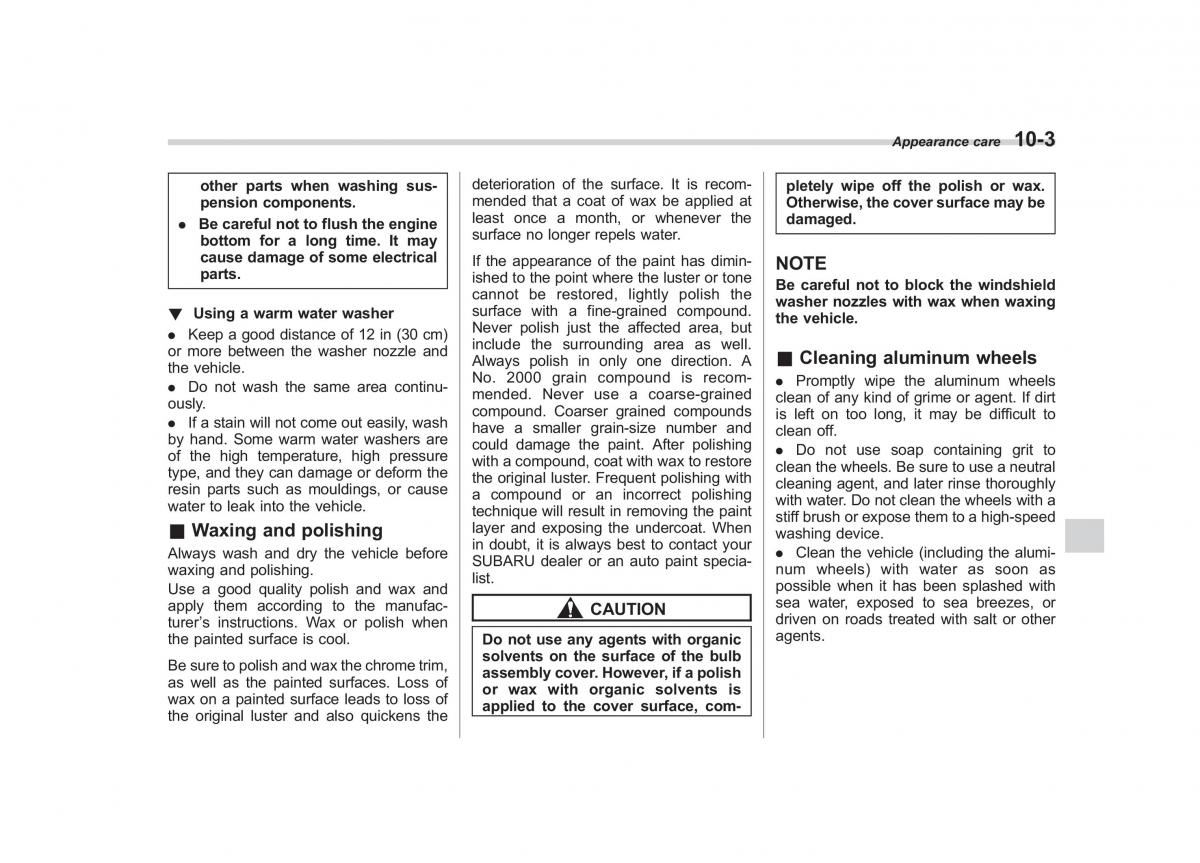 Subaru Outback Legacy IV 4 owners manual / page 368