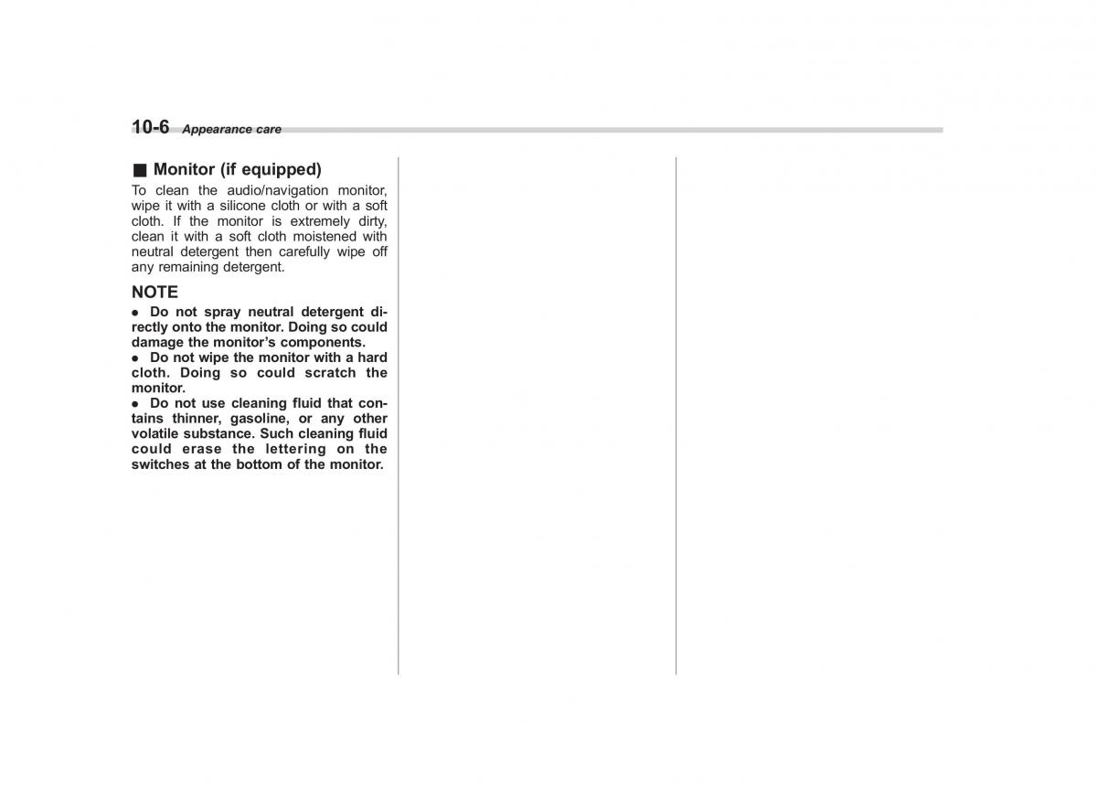 Subaru Outback Legacy IV 4 owners manual / page 371