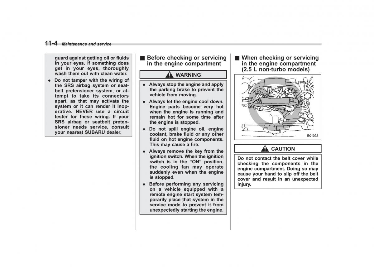 Subaru Outback Legacy IV 4 owners manual / page 375