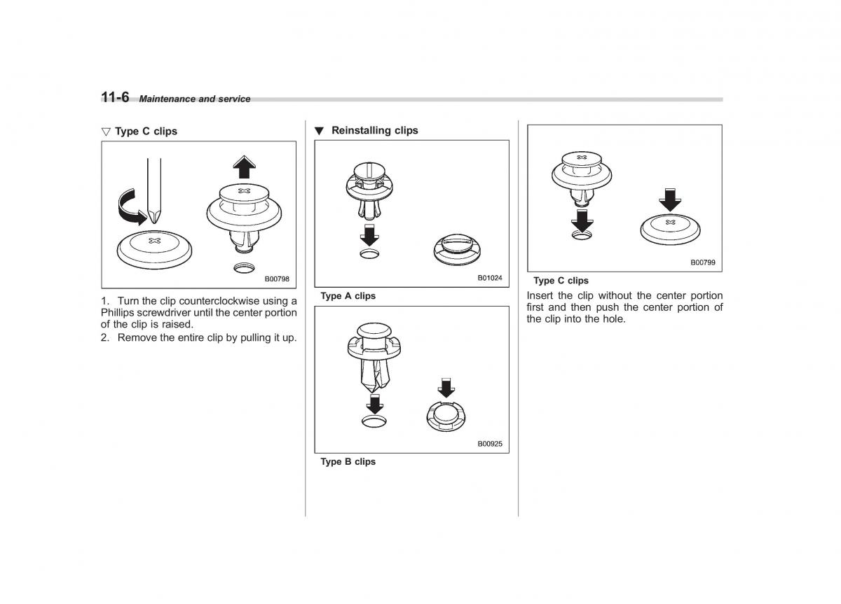 Subaru Outback Legacy IV 4 owners manual / page 377