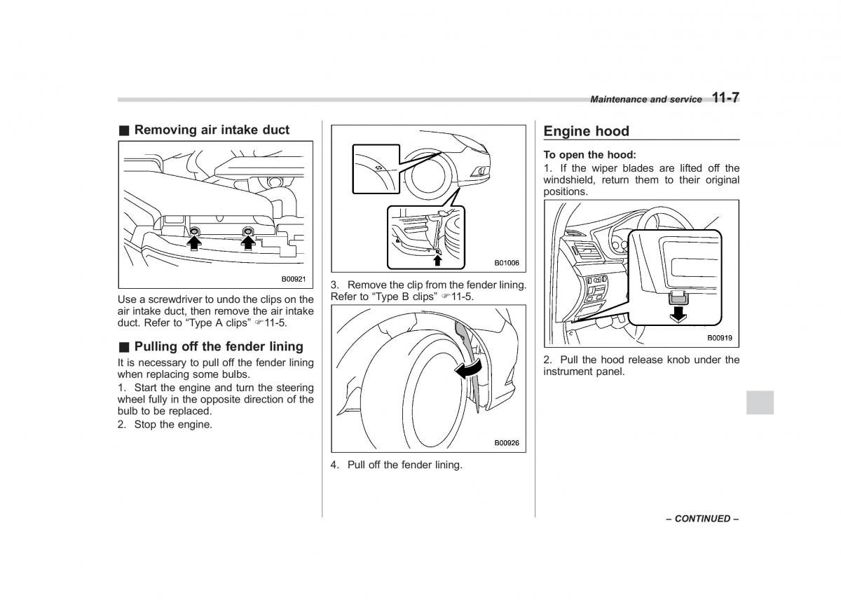 Subaru Outback Legacy IV 4 owners manual / page 378