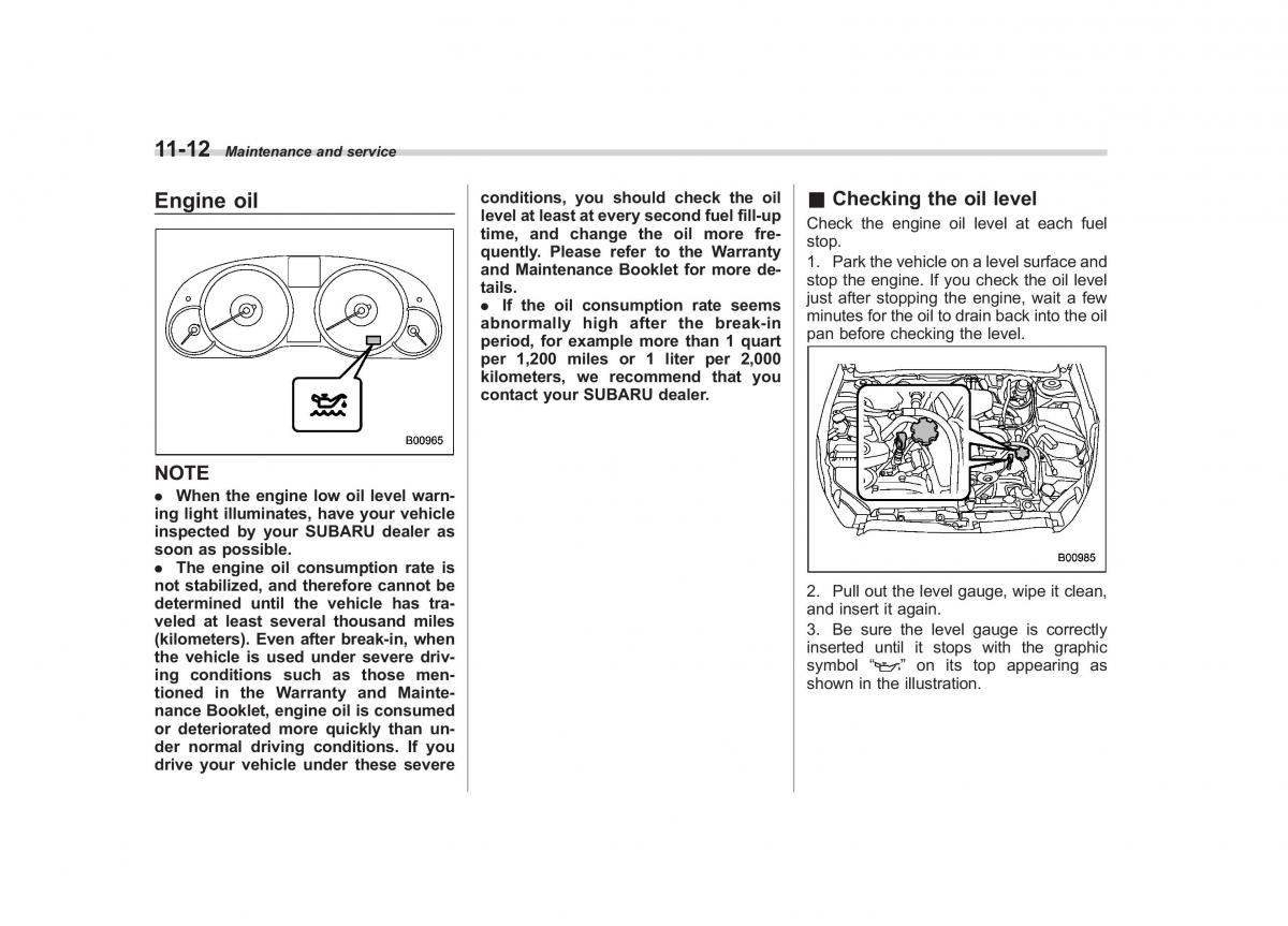 Subaru Outback Legacy IV 4 owners manual / page 383