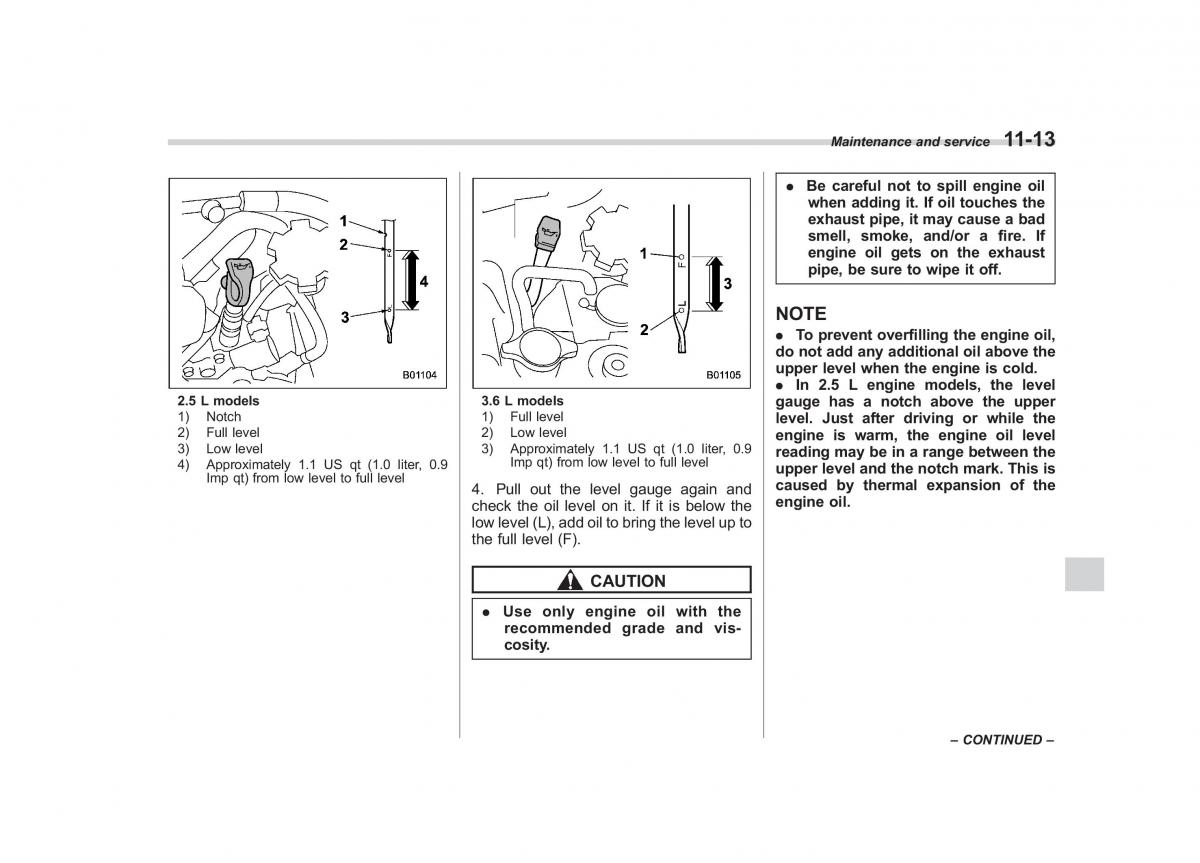 Subaru Outback Legacy IV 4 owners manual / page 384