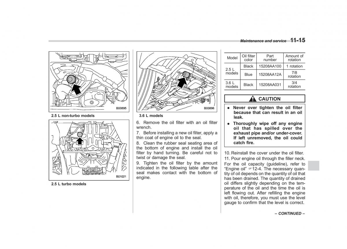 Subaru Outback Legacy IV 4 owners manual / page 386