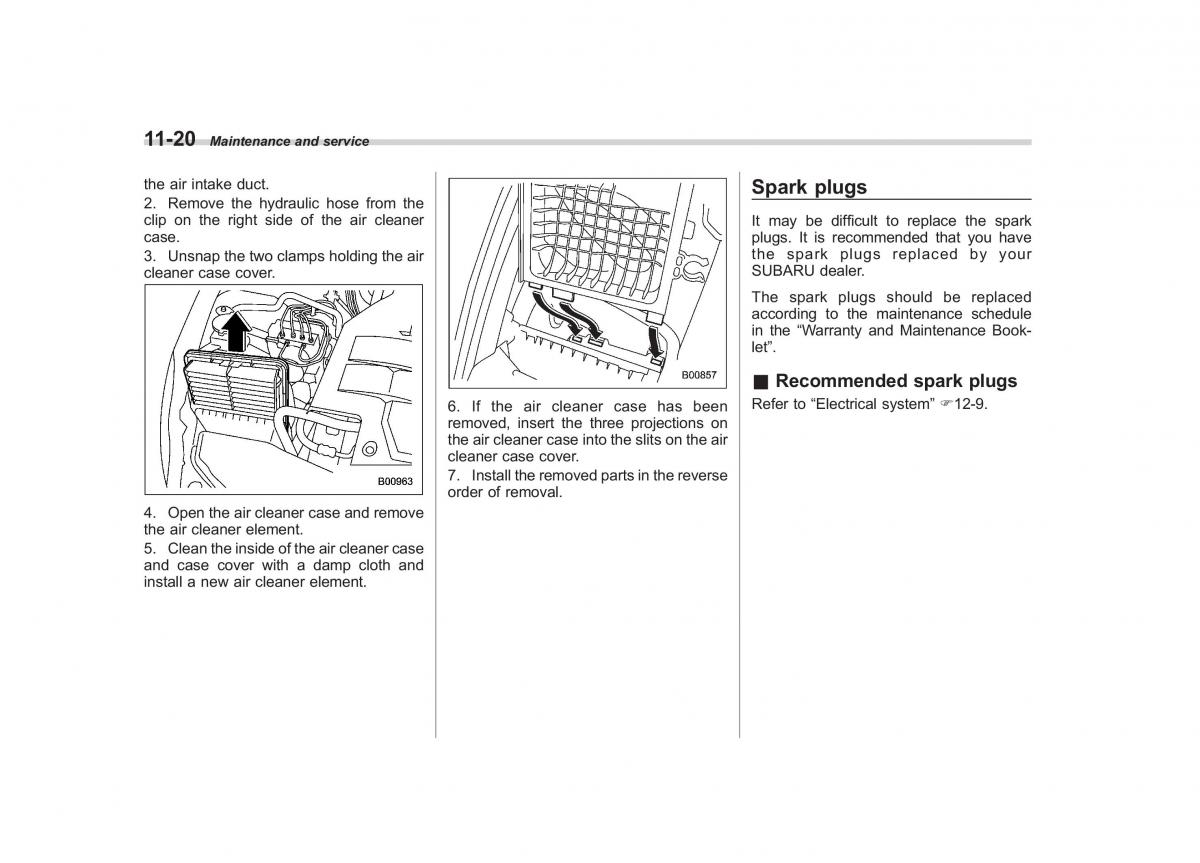 Subaru Outback Legacy IV 4 owners manual / page 391