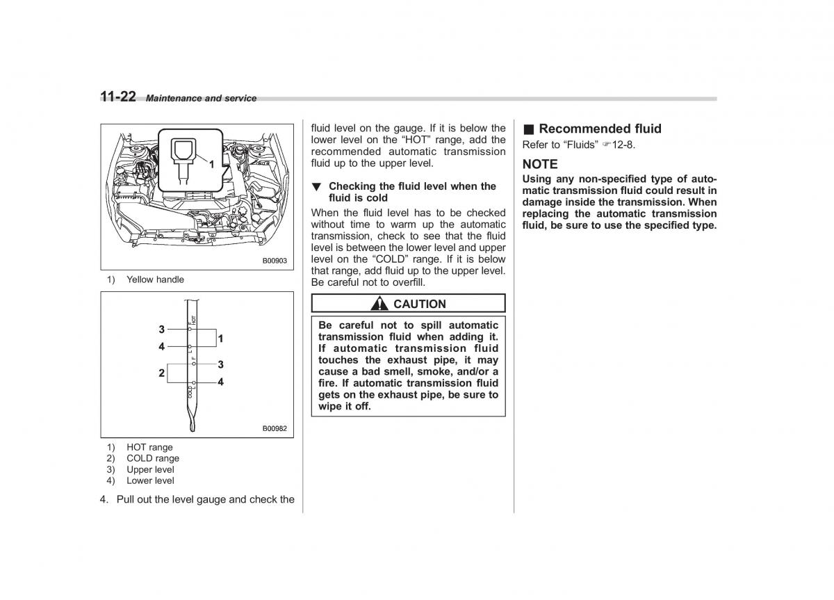 Subaru Outback Legacy IV 4 owners manual / page 393