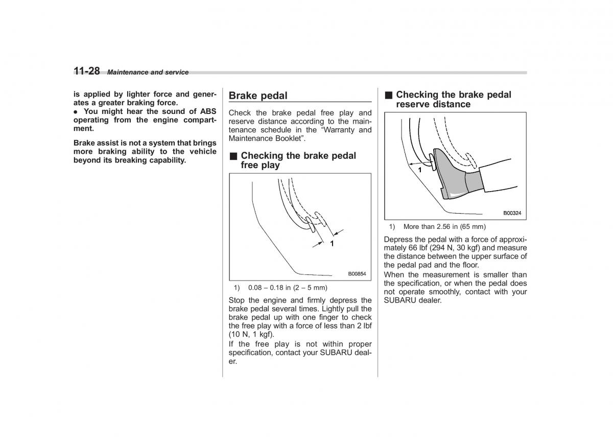 Subaru Outback Legacy IV 4 owners manual / page 399