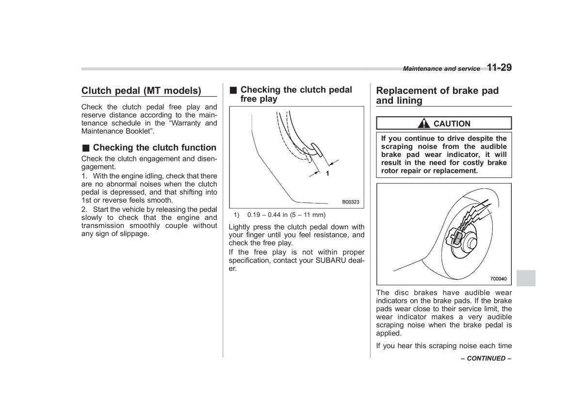 Subaru Outback Legacy IV 4 owners manual / page 400