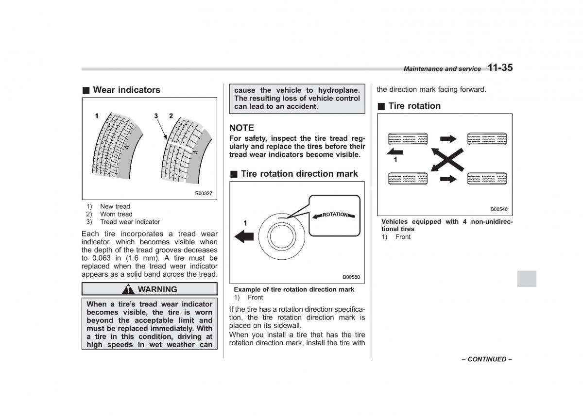 Subaru Outback Legacy IV 4 owners manual / page 406