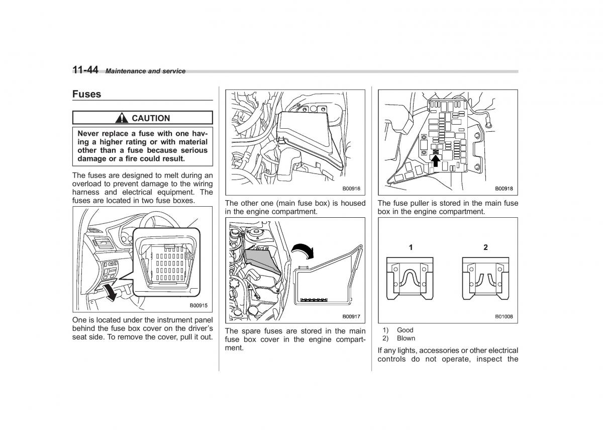 Subaru Outback Legacy IV 4 owners manual / page 415