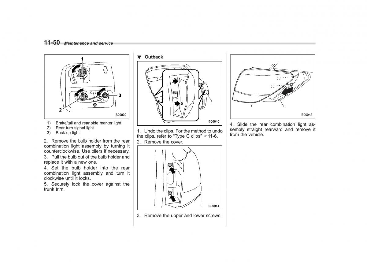 Subaru Outback Legacy IV 4 owners manual / page 421