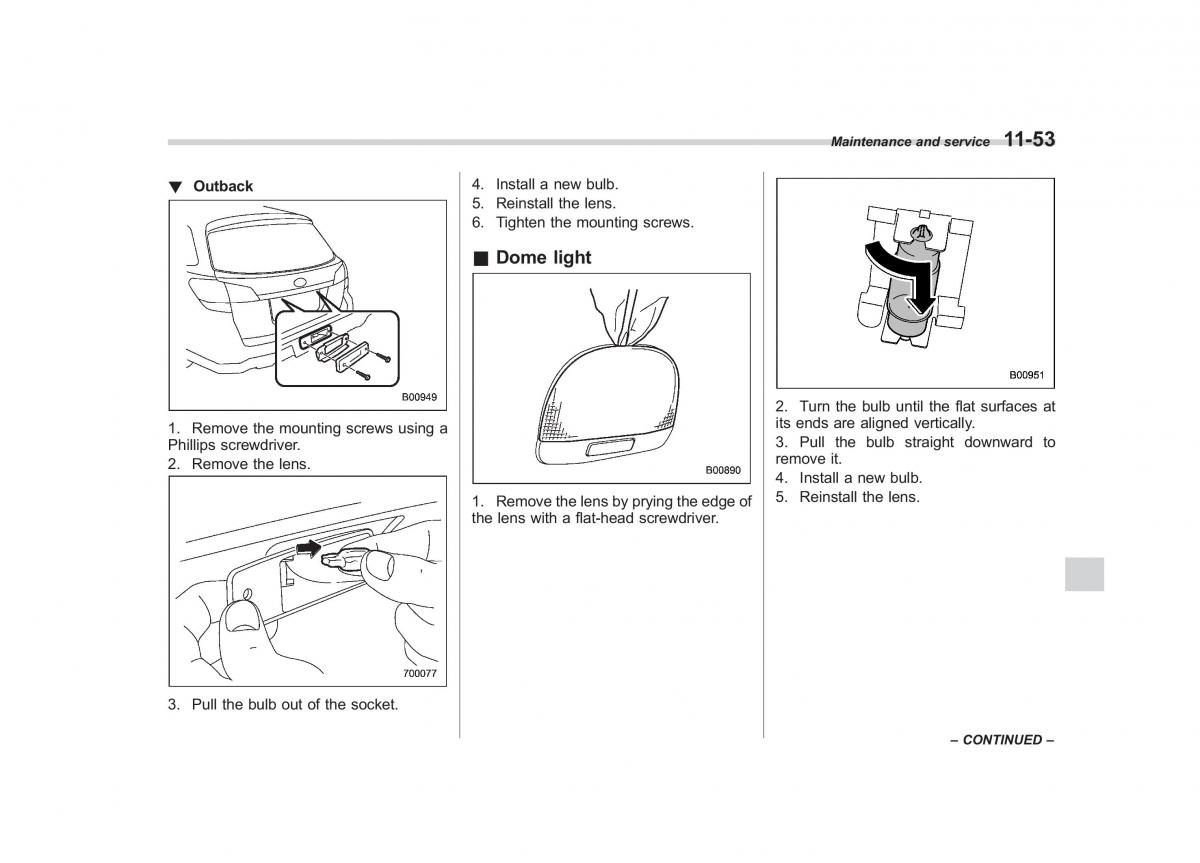 Subaru Outback Legacy IV 4 owners manual / page 424