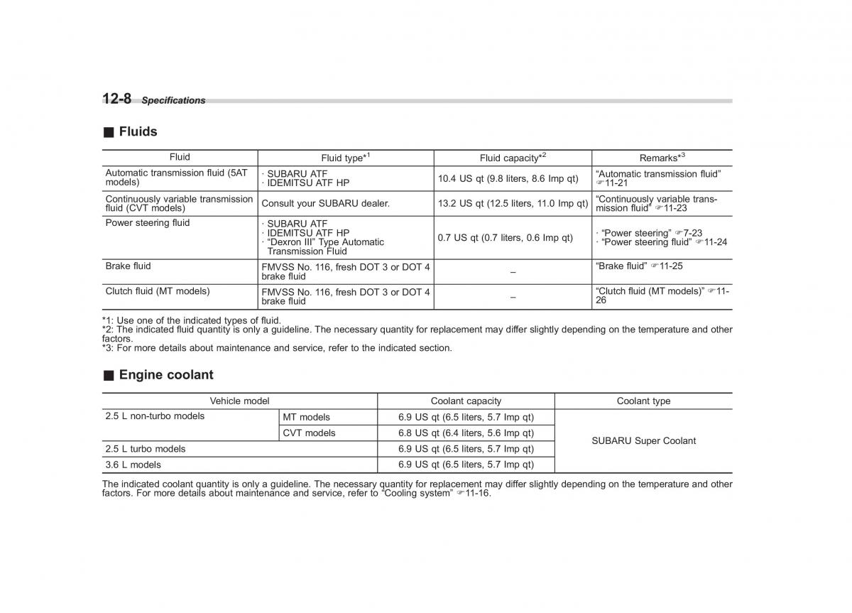 Subaru Outback Legacy IV 4 owners manual / page 435