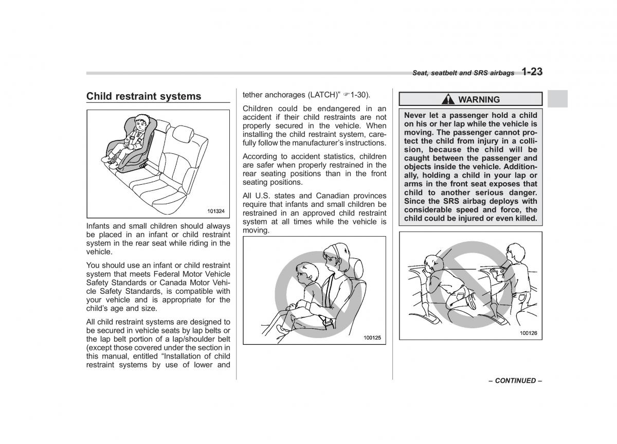 Subaru Outback Legacy IV 4 owners manual / page 46