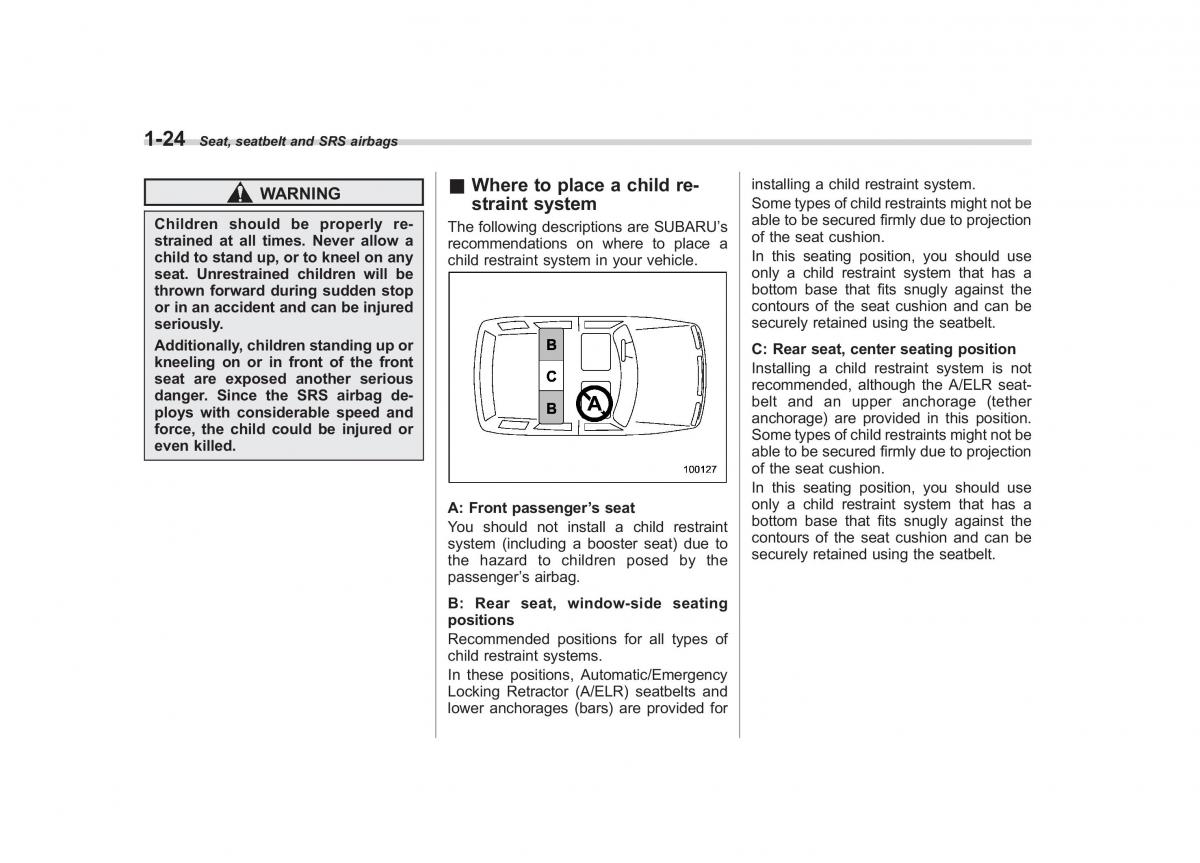 Subaru Outback Legacy IV 4 owners manual / page 47