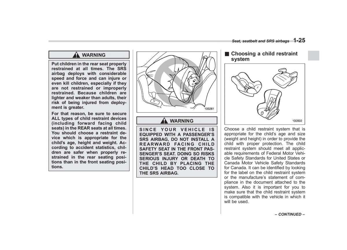 Subaru Outback Legacy IV 4 owners manual / page 48