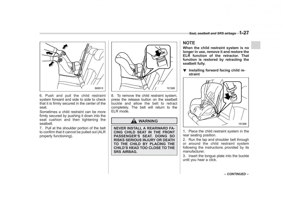 Subaru Outback Legacy IV 4 owners manual / page 50