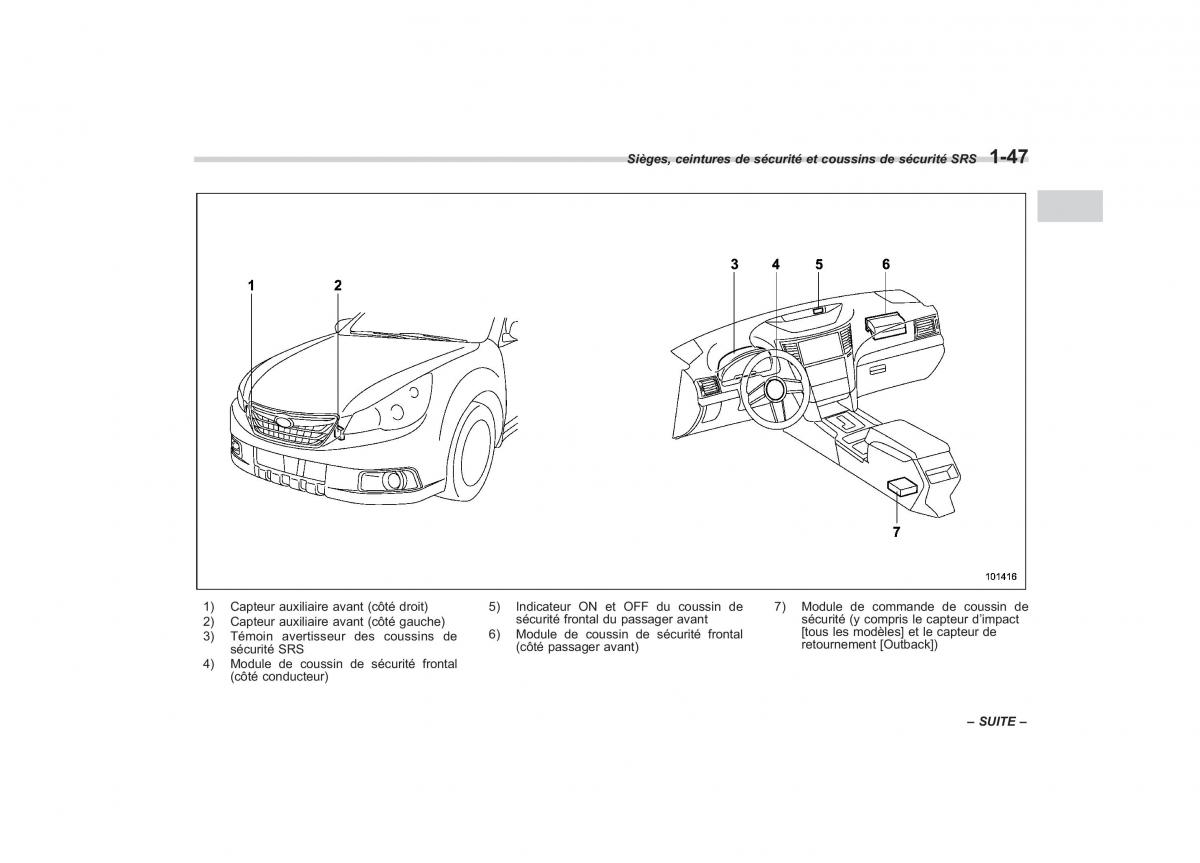 Subaru Outback Legacy IV 4 manuel du proprietaire / page 74