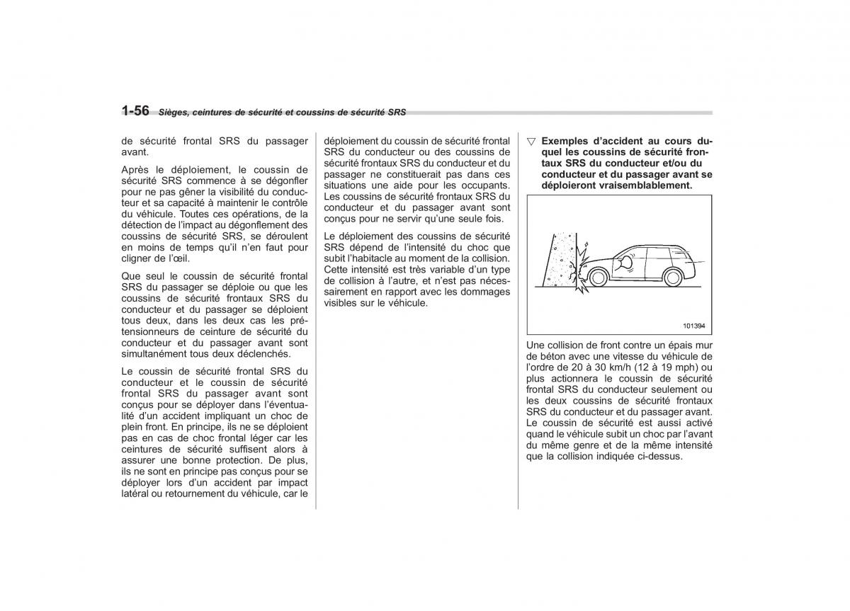 Subaru Outback Legacy IV 4 manuel du proprietaire / page 83