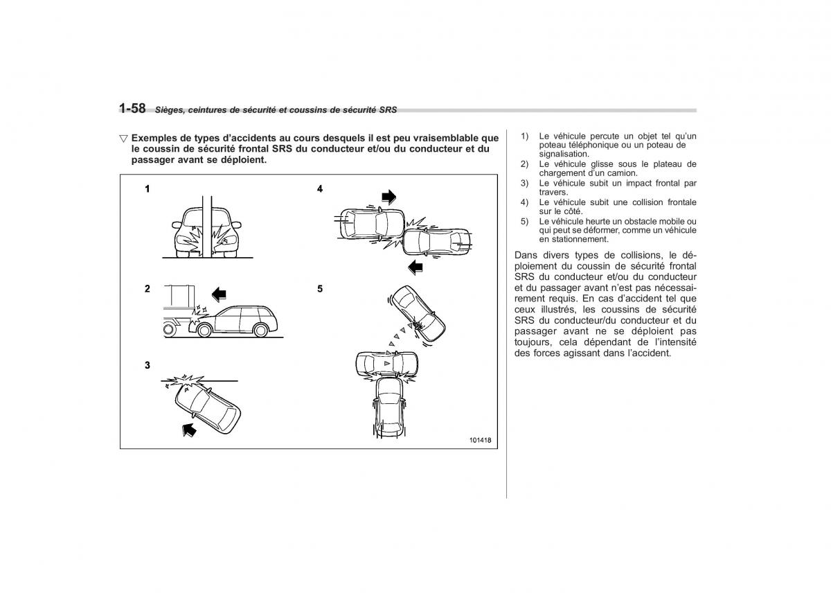 Subaru Outback Legacy IV 4 manuel du proprietaire / page 85