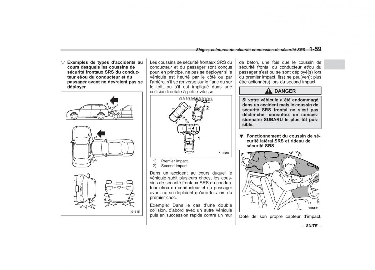 Subaru Outback Legacy IV 4 manuel du proprietaire / page 86