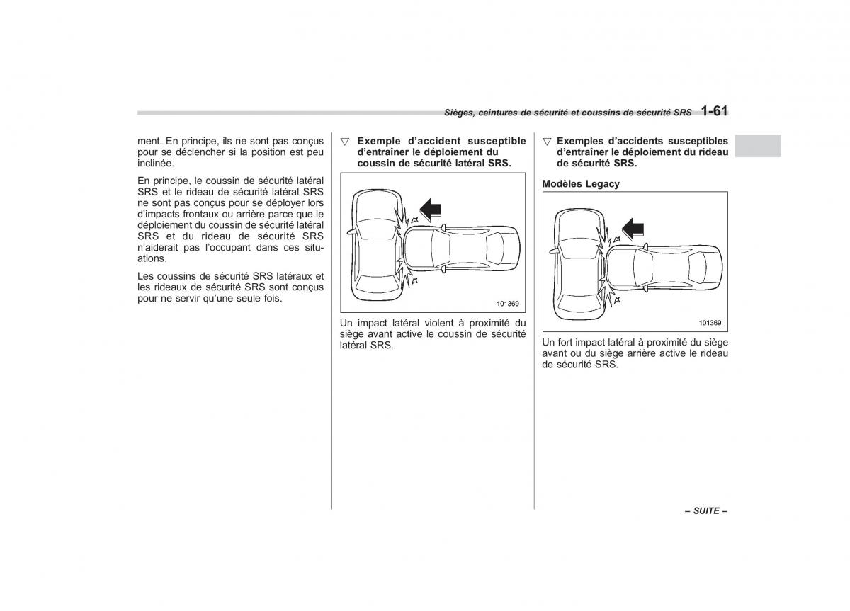 Subaru Outback Legacy IV 4 manuel du proprietaire / page 88