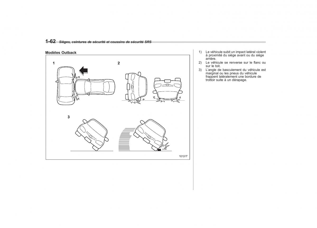 Subaru Outback Legacy IV 4 manuel du proprietaire / page 89