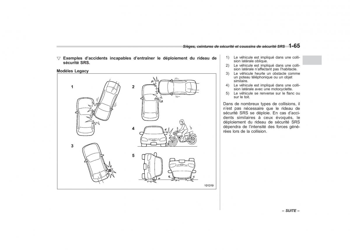 Subaru Outback Legacy IV 4 manuel du proprietaire / page 92