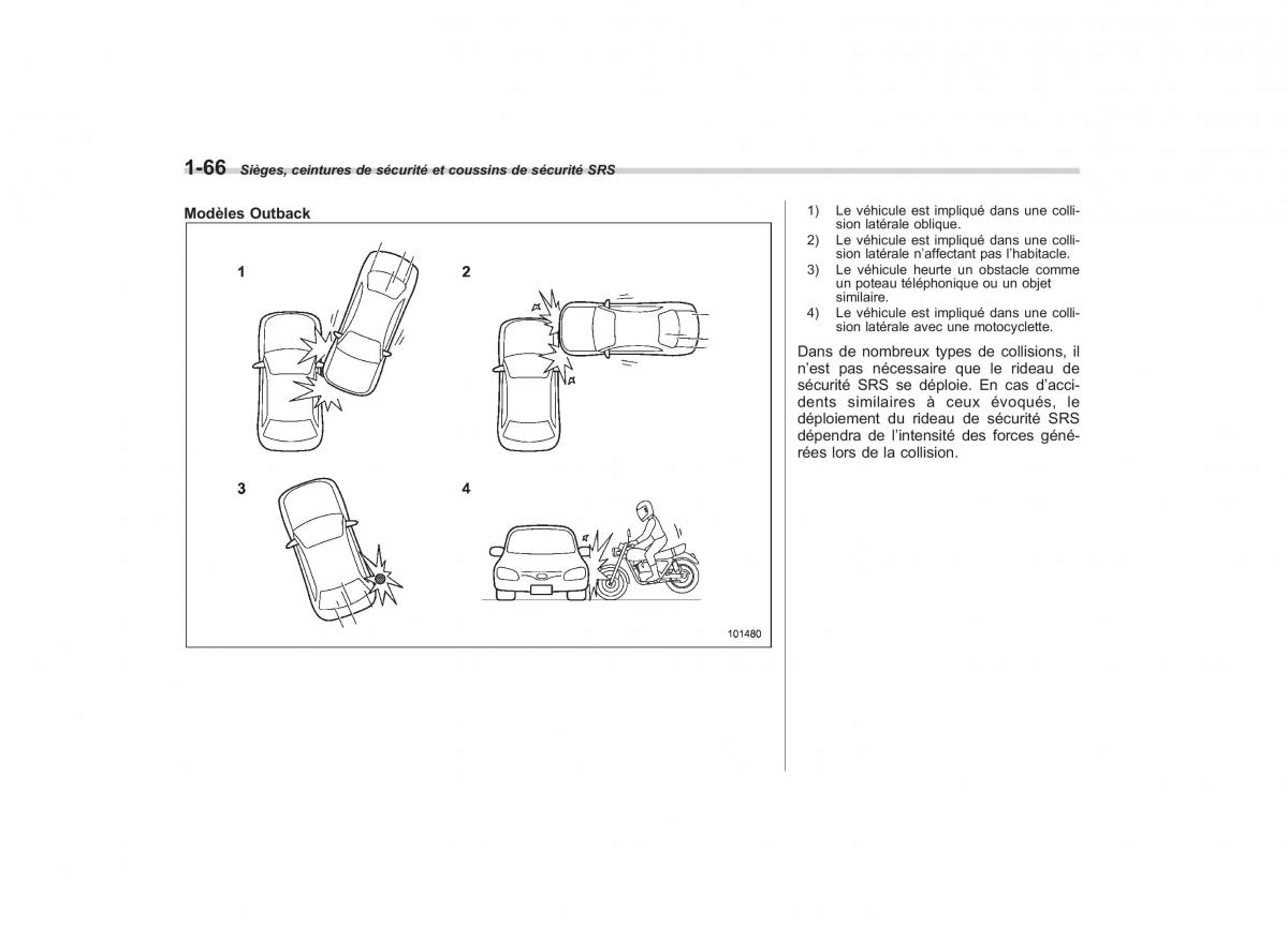 Subaru Outback Legacy IV 4 manuel du proprietaire / page 93