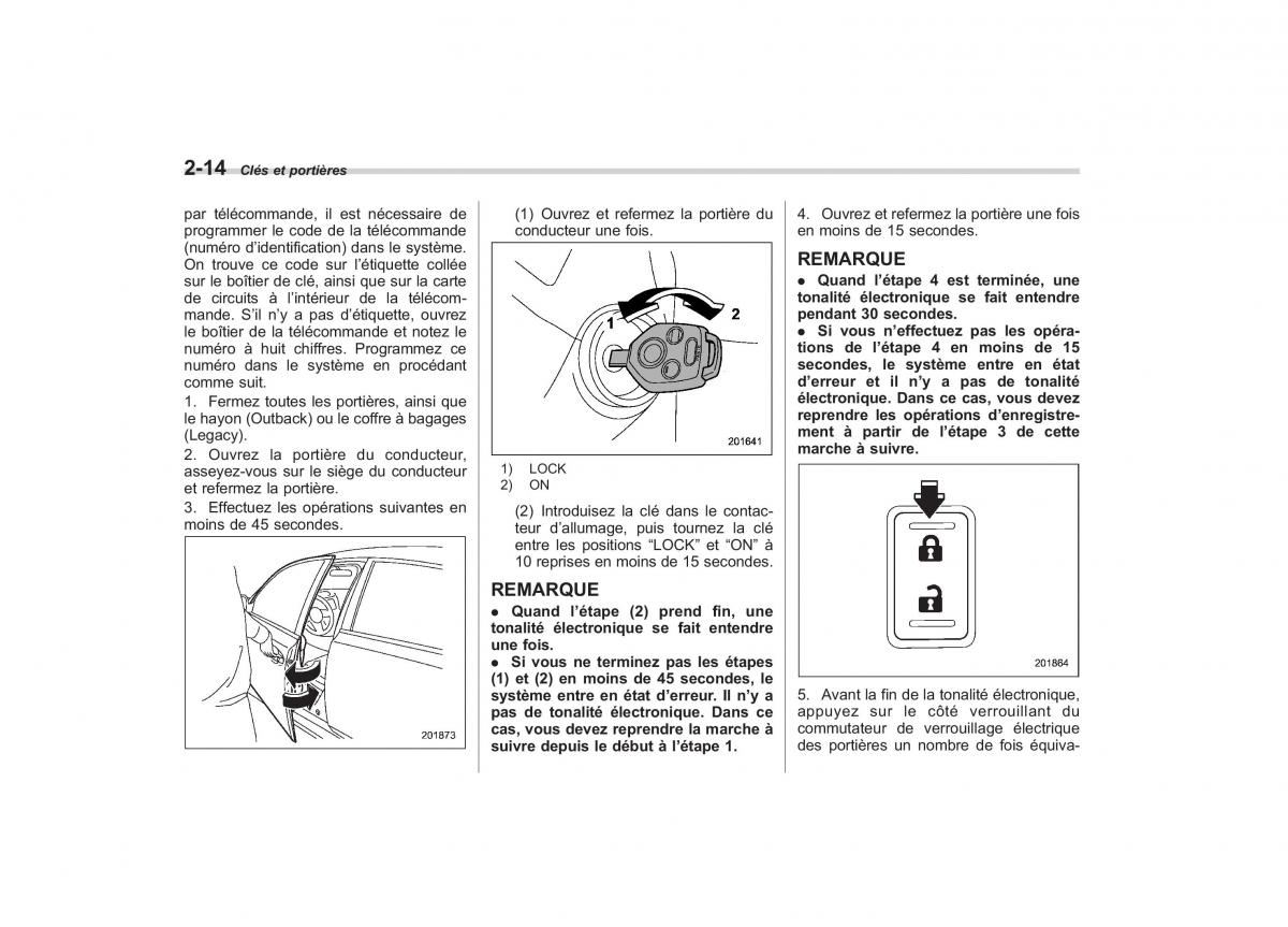 Subaru Outback Legacy IV 4 manuel du proprietaire / page 111