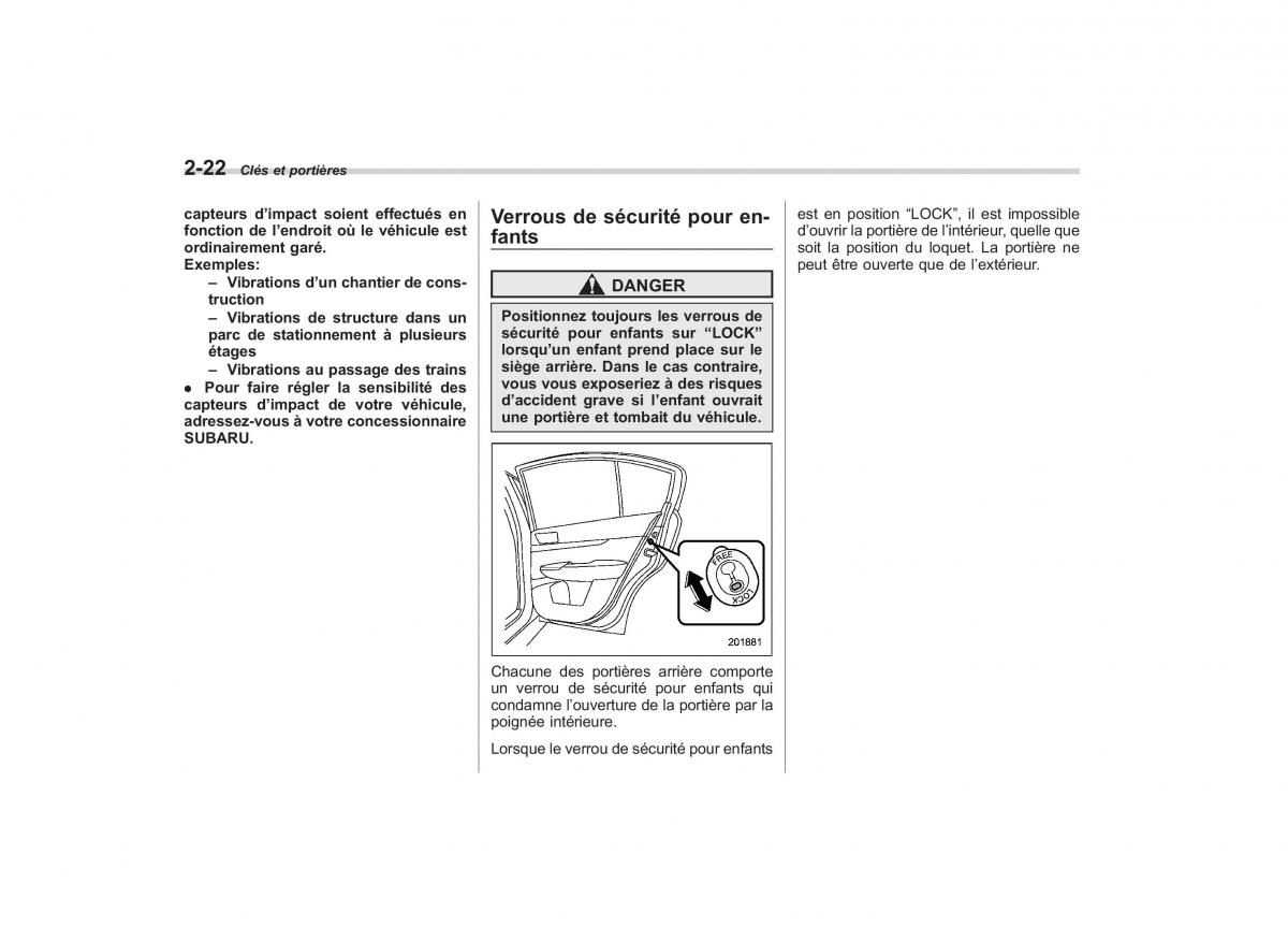 Subaru Outback Legacy IV 4 manuel du proprietaire / page 119