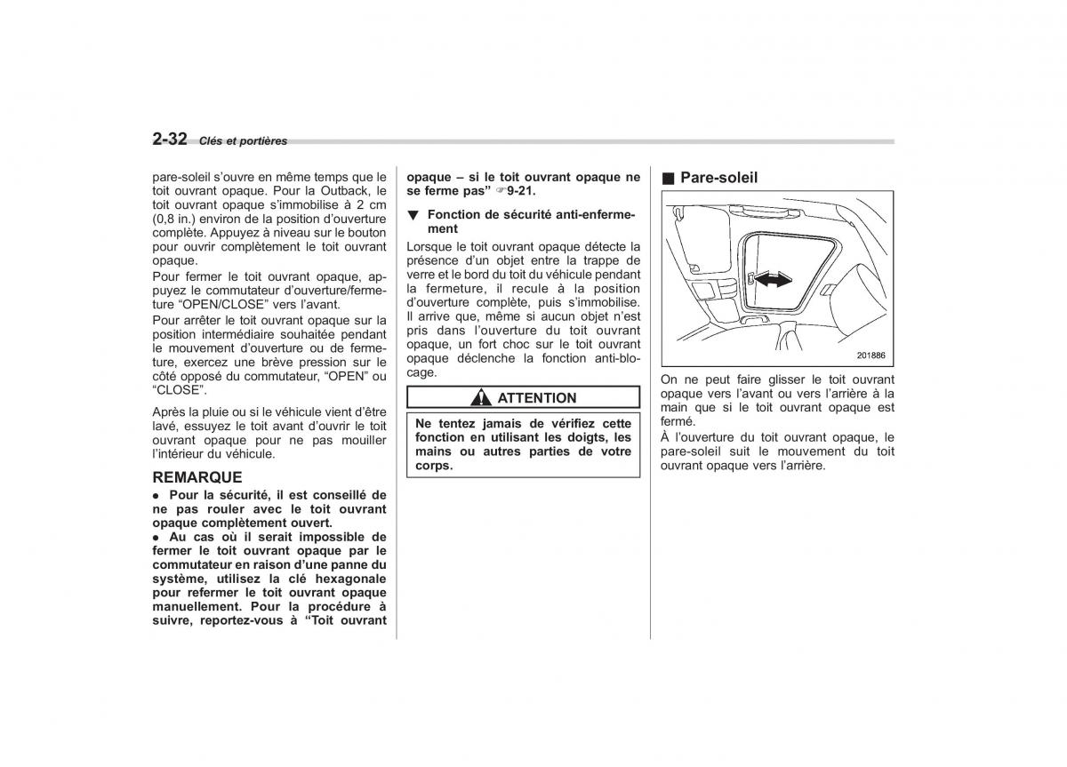 Subaru Outback Legacy IV 4 manuel du proprietaire / page 129