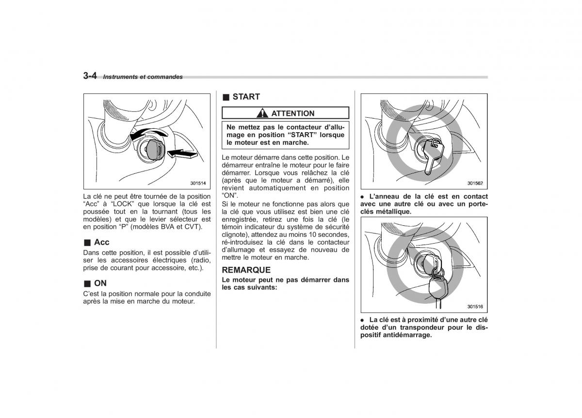 Subaru Outback Legacy IV 4 manuel du proprietaire / page 133