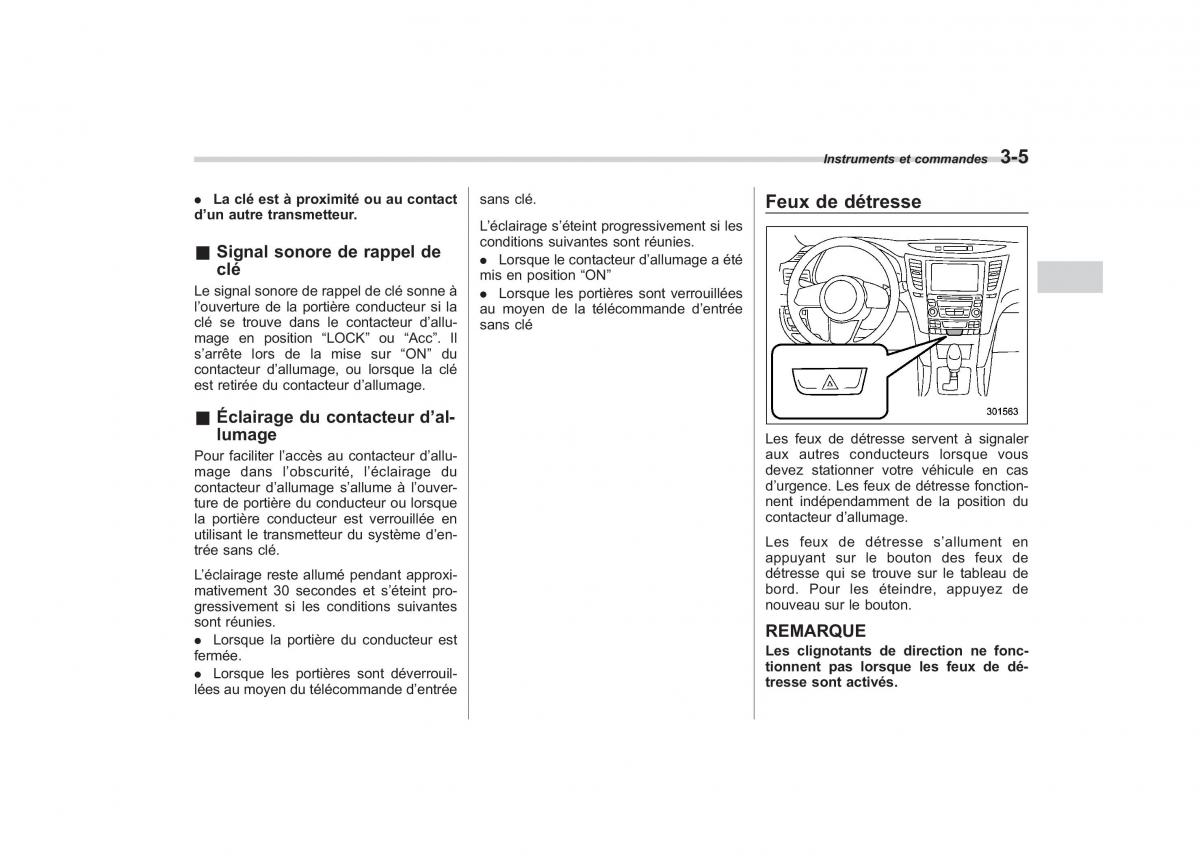 Subaru Outback Legacy IV 4 manuel du proprietaire / page 134