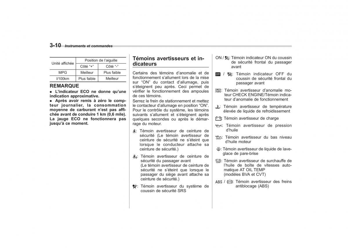 Subaru Outback Legacy IV 4 manuel du proprietaire / page 139