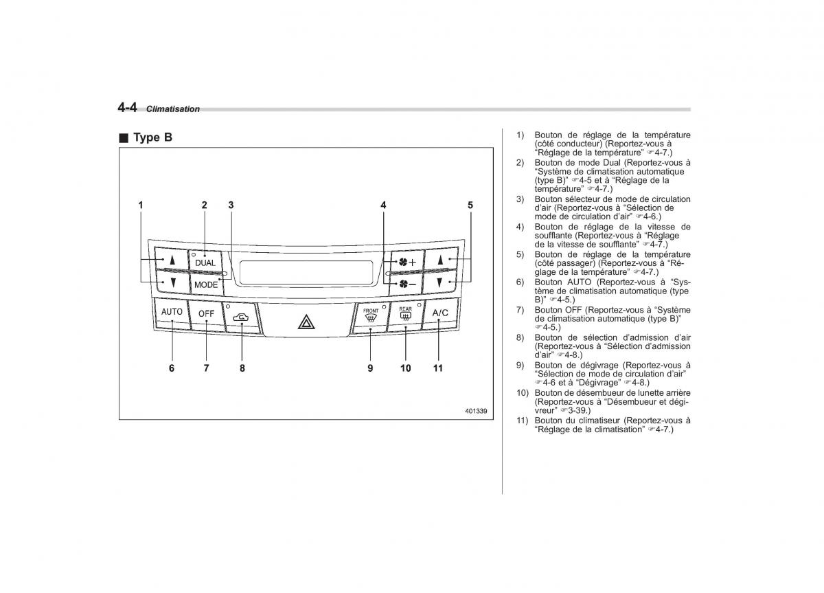 Subaru Outback Legacy IV 4 manuel du proprietaire / page 193