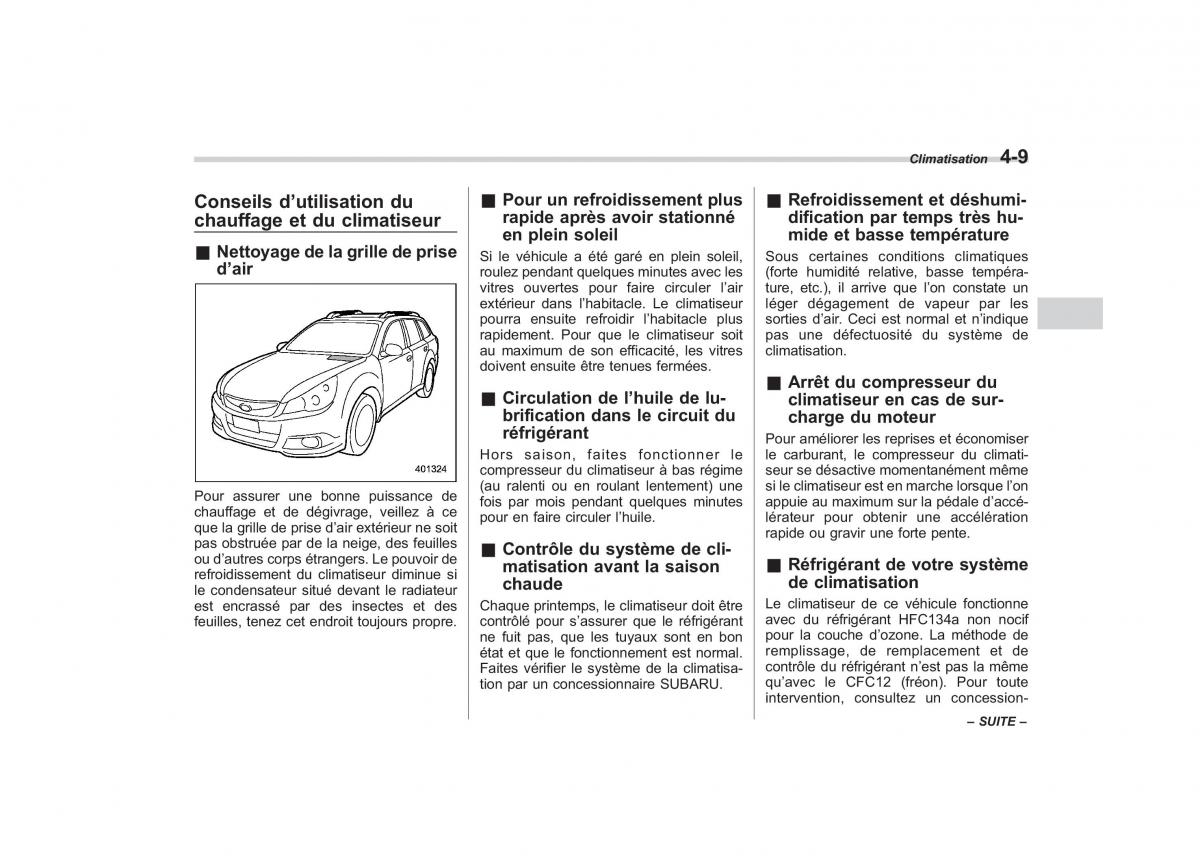 Subaru Outback Legacy IV 4 manuel du proprietaire / page 198