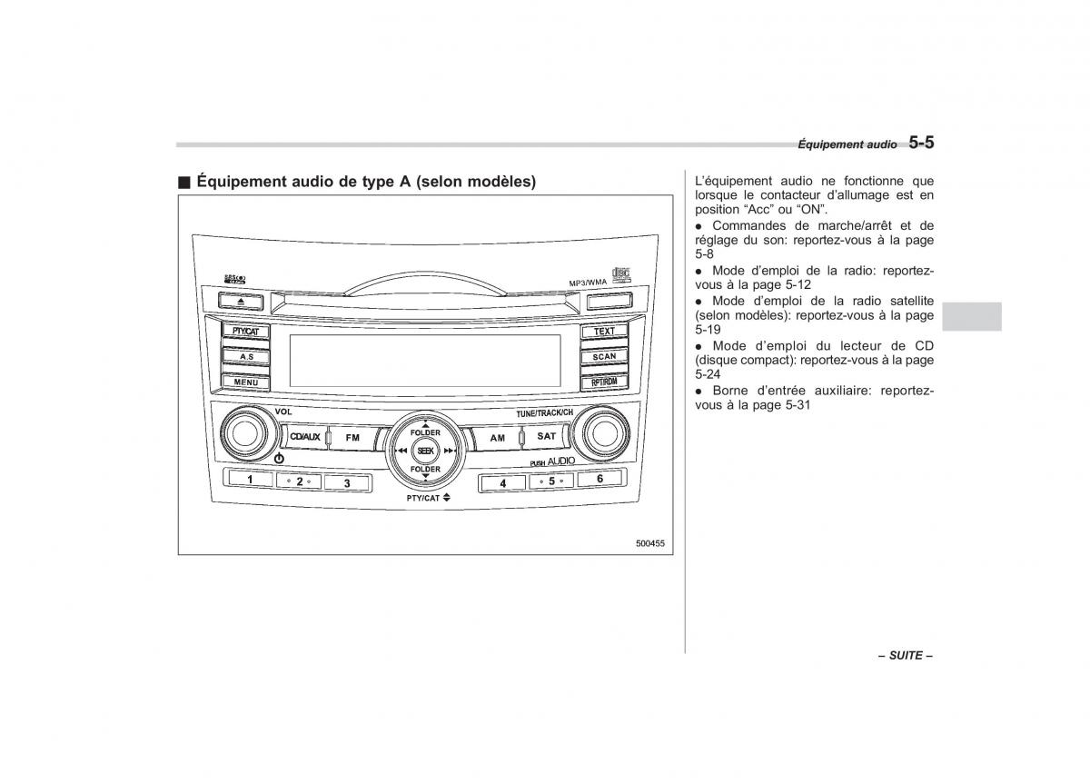 Subaru Outback Legacy IV 4 manuel du proprietaire / page 206