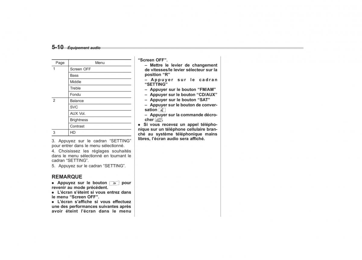 Subaru Outback Legacy IV 4 manuel du proprietaire / page 211