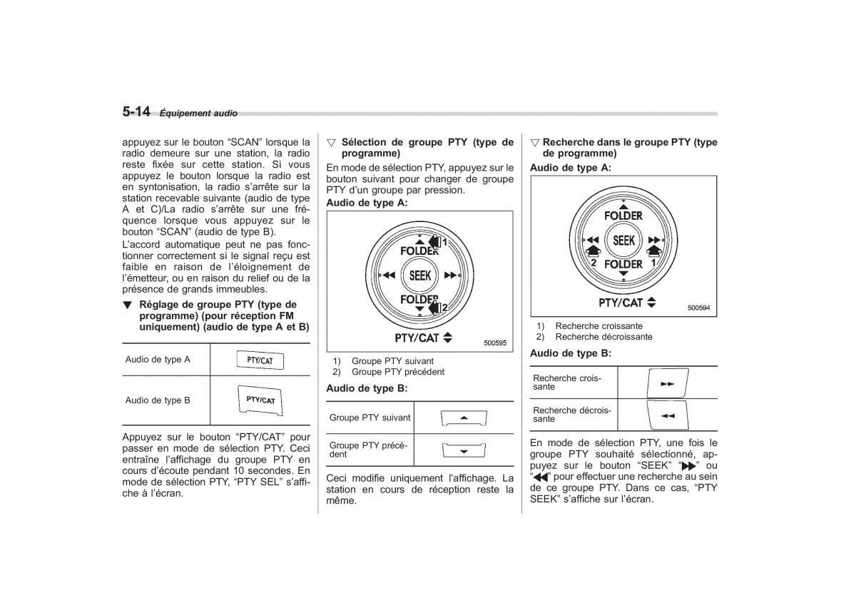 Subaru Outback Legacy IV 4 manuel du proprietaire / page 215