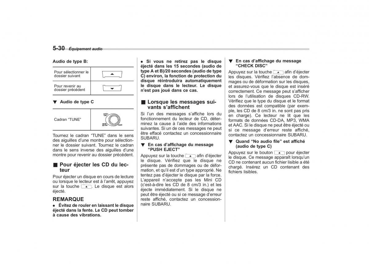 Subaru Outback Legacy IV 4 manuel du proprietaire / page 231