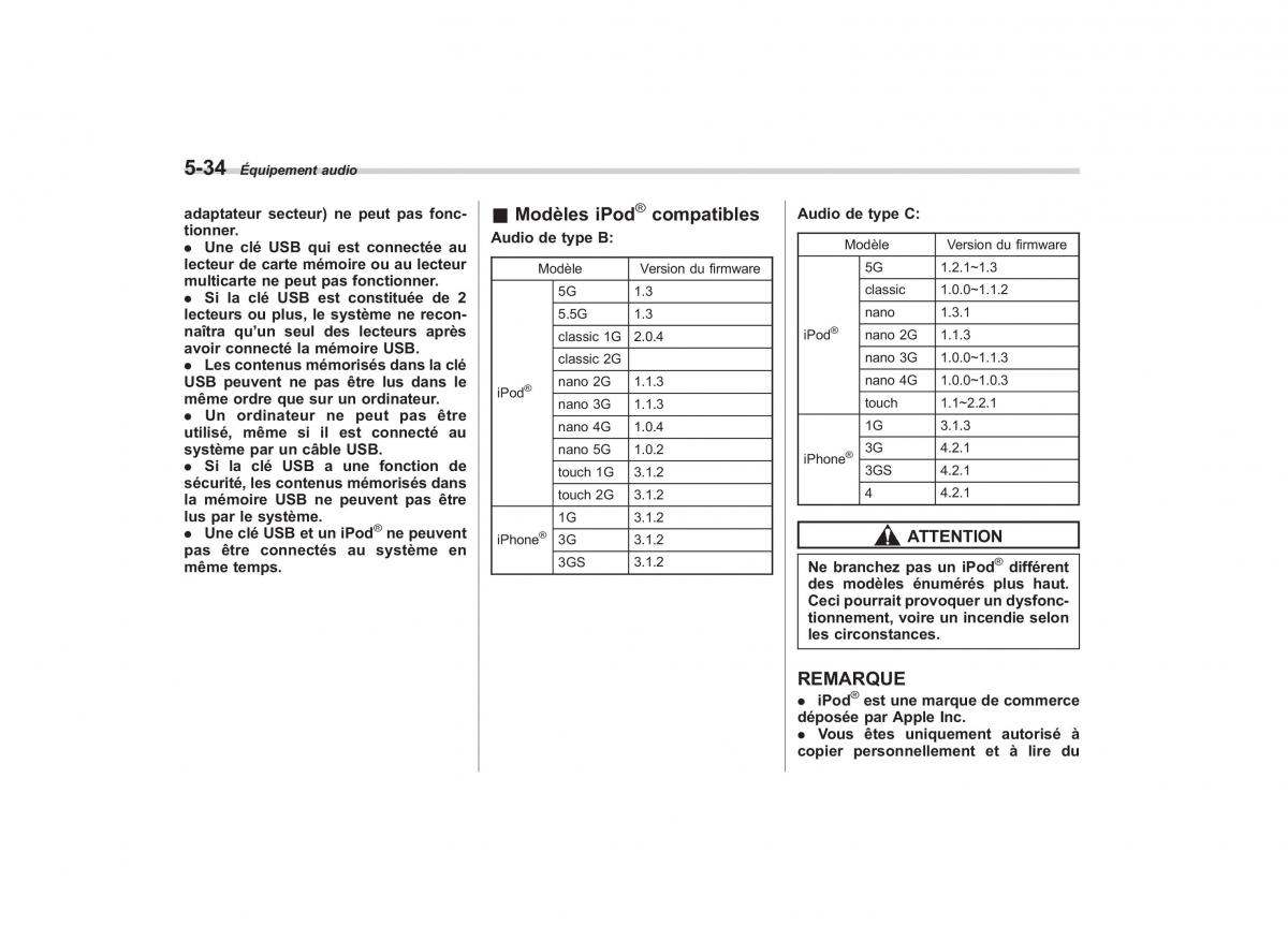 Subaru Outback Legacy IV 4 manuel du proprietaire / page 235