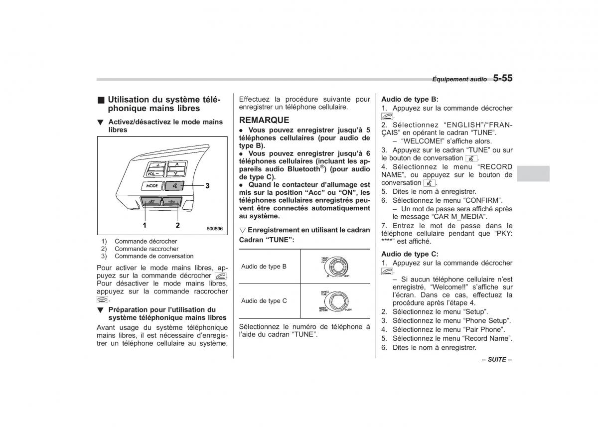 Subaru Outback Legacy IV 4 manuel du proprietaire / page 256